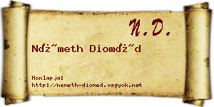 Németh Dioméd névjegykártya